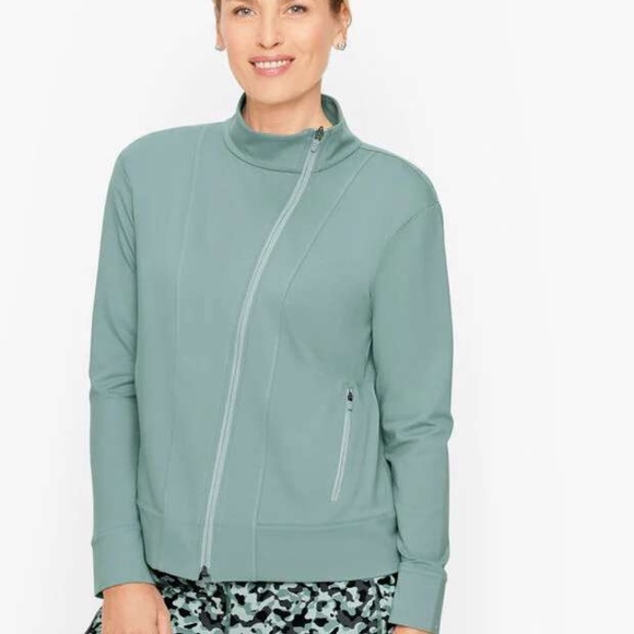 Talbot Women's Brushed Tech Bomber Jacket, Mineral, Size Small - Picture 1 of 1